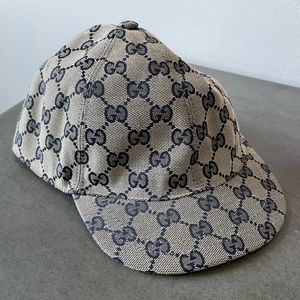 CHILDREN'S ORIGINAL GG CANVAS BASEBALL HAT
